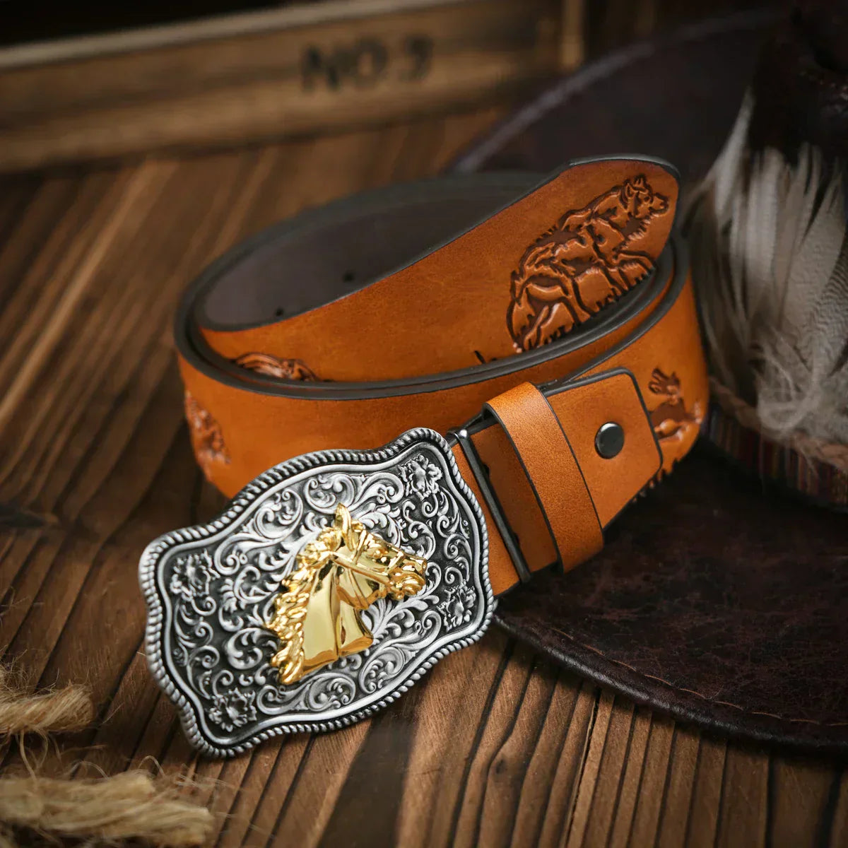 Cinto Cavalo Nobre em Couro Premium – Esporatto