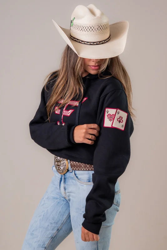 MOLETOM CROPPED FEMININO