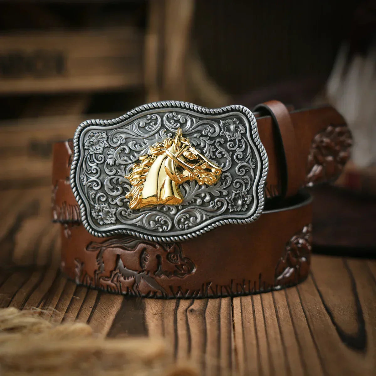 Cinto Cavalo Nobre em Couro Premium – Esporatto